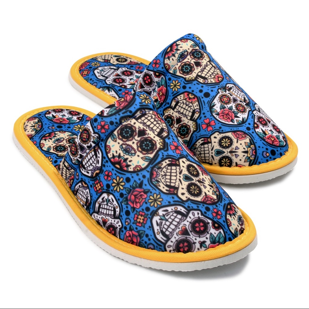 Flower Skul Women Slippers